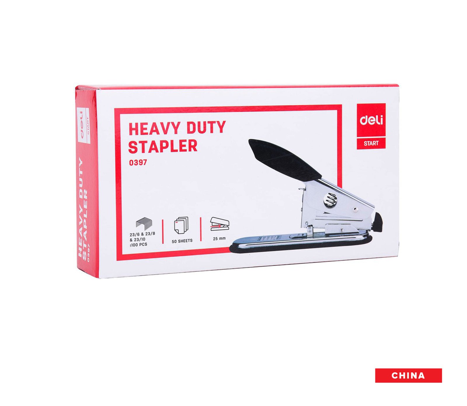 Deli E0397 Heavy Duty Stapler 50 sheets Paper Tree