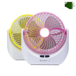 Quick Details Power Source: lithium battery Type :air cooling fan installation: table Material: ABS plastic Certification : Brand Place of Origin: CHINA Battery Power:2400 mAh Fan Size:6 inch Fan Speed :low/middle/high Light Step :dim/strong LED Power:5 pcs*0.5W Packing :color box Charger: USB