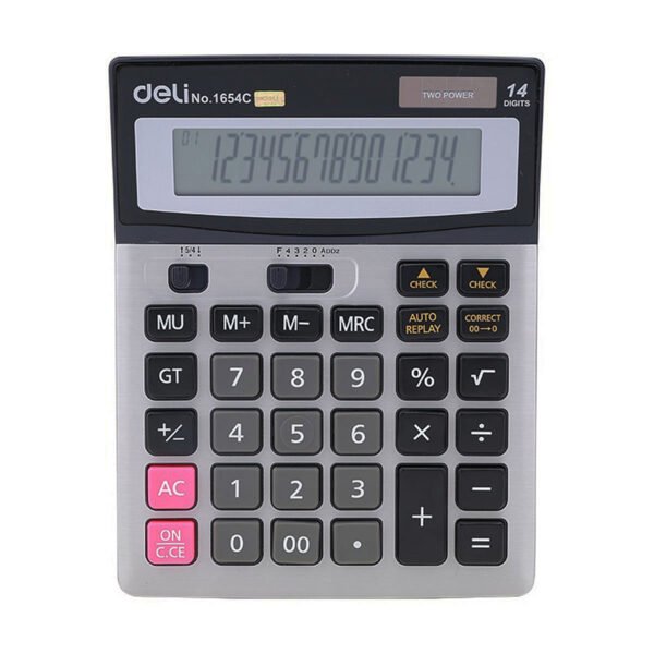 Deli EW1654C Calculator metal 12 Digit