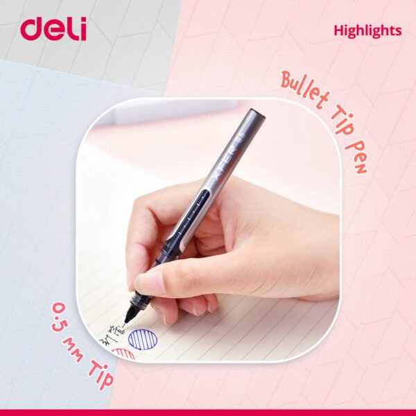 Deli	S657 Roller Pen Black -1 pcs