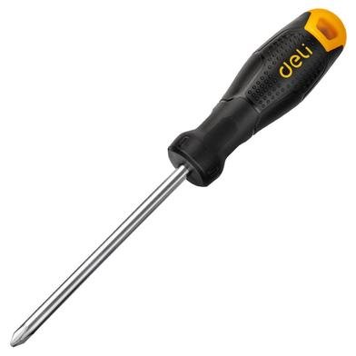 Deli Tools EDL625100 Phillips Screwdriver Plus (PH1x100mm Cr-V) 4Inch