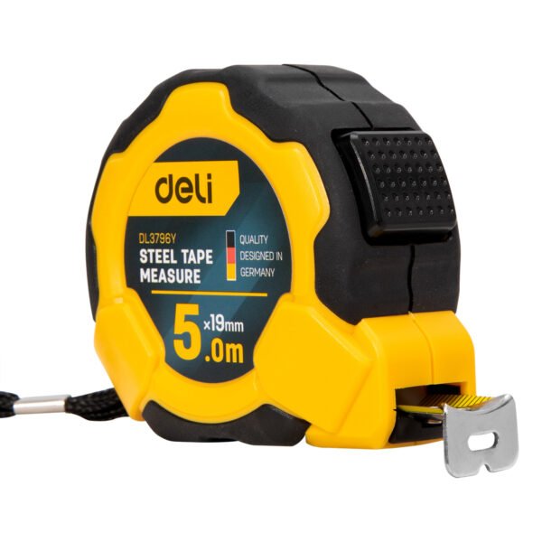 Deli Tools EDL3796Y Tape measure 5m 19mm yellow