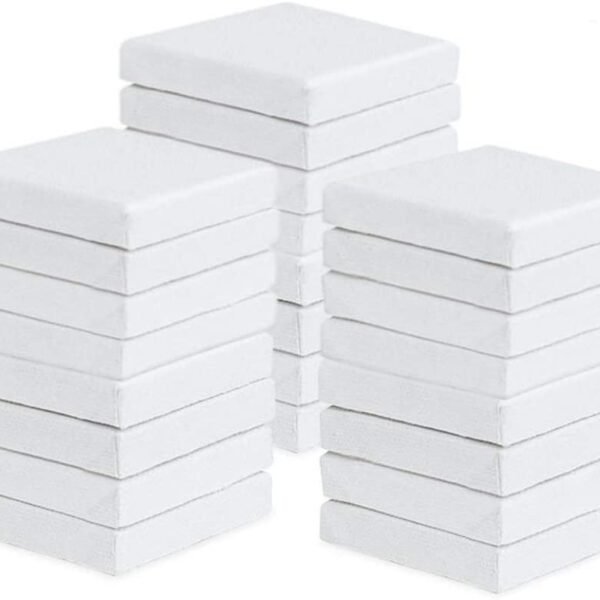 White Painting Canvas 4/4 Inch (5 Pcs Wholesale pack)