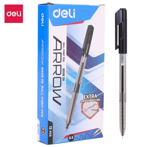 Deli EQ00820 Ball Point Pen Black