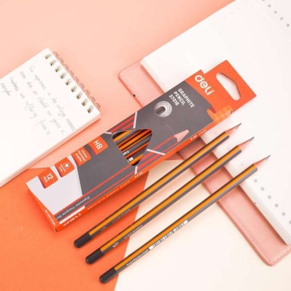 Deli E37016 Exam Grade Graphite Pencil HB Triangular Shape