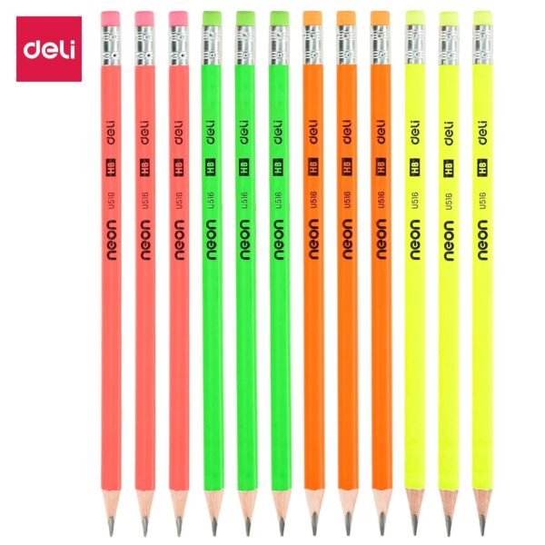 Deli EU51600 Neon Graphite Pencil HB