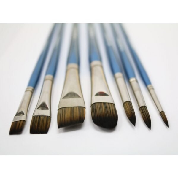 Mont Marte Oil Brushes In Wooden Box 7pc