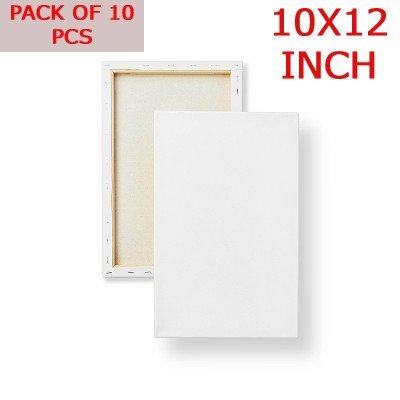 White Canvas Size : 10/12 inch - PACK OF 05 PCS