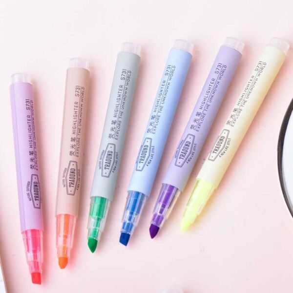 Deli Highlighter S731 Fluorescent marker pen 6pcs