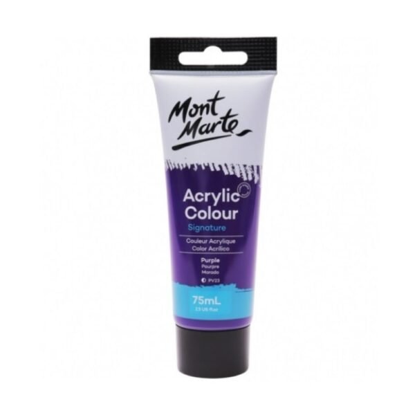 Mont Marte Signature Acrylic Paint 75ml Tube - Purple