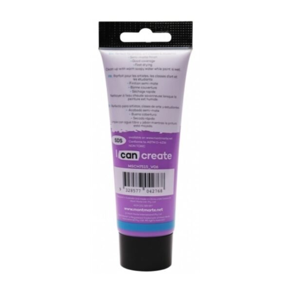 Mont Marte Signature Acrylic Paint 75ml Tube - Light Purple