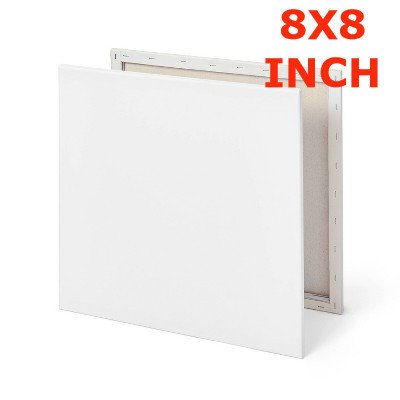 White Premium Canvas 8x8 inch 2 pcs