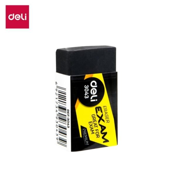 Deli E3043 Black Eraser Soft 2B eraser 5 Pcs