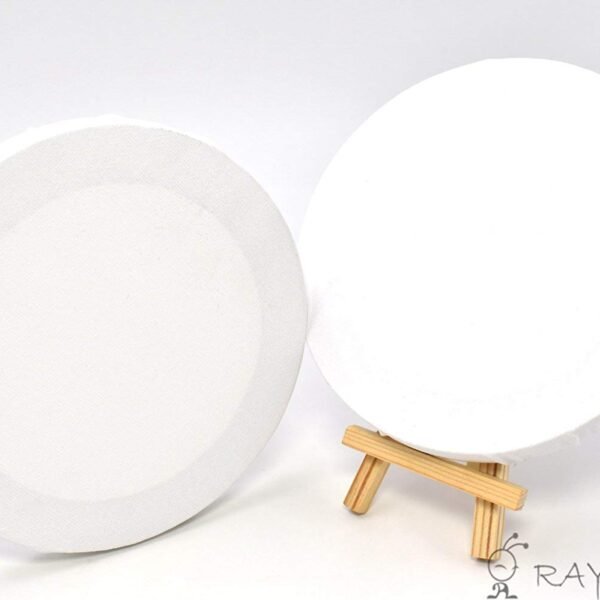 White Round Premium Canvas 9 Inch