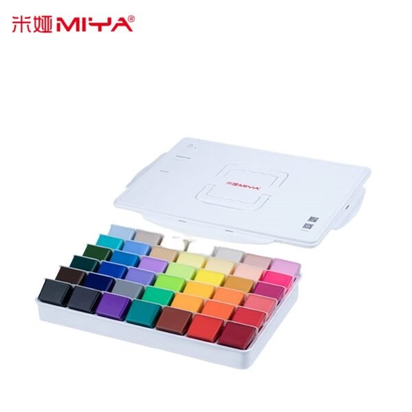 MIYA Gouache Paint Set 50 Colors - 36*30ml + 14*60ml, Jelly Cup Design Paints, Non Toxic for Artist, Student & Kids, Gouache Watercolor Painting