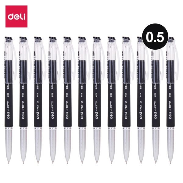 Deli EQ10620 Gel Pen Black