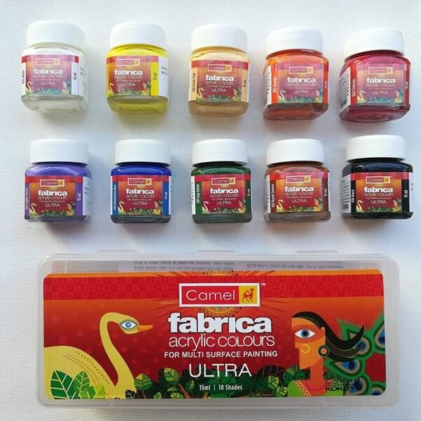 Camel Fabrica Acrylic Ultra Color15ml 10 Shades