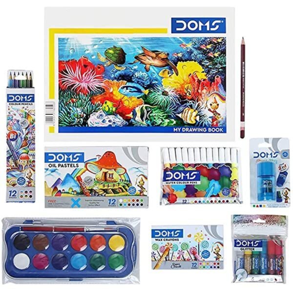 DOMS Painting Etc Kit full set 9pcs Bundle value pack for Painting, Drawing and Sketching