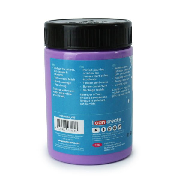 Mont Marte Acrylic Paint 300ml - Light Purple