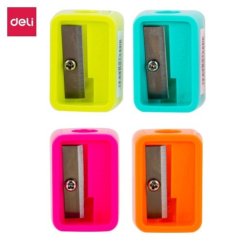 Deli	E0594 Pencil Sharpener(Assorted)  48 Pcs