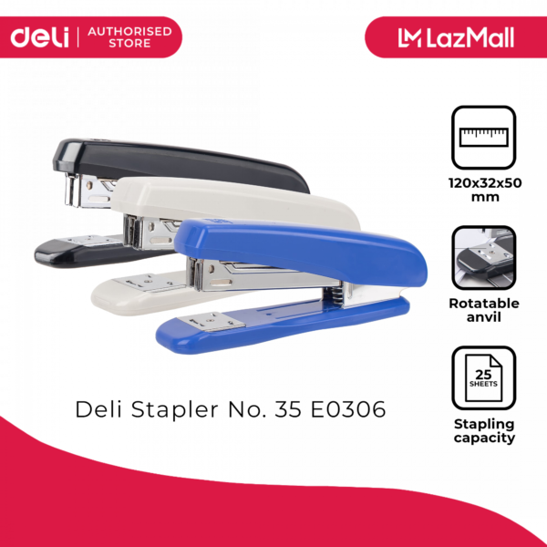 Deli E0306 Stapler 25 sheet stapling capacity