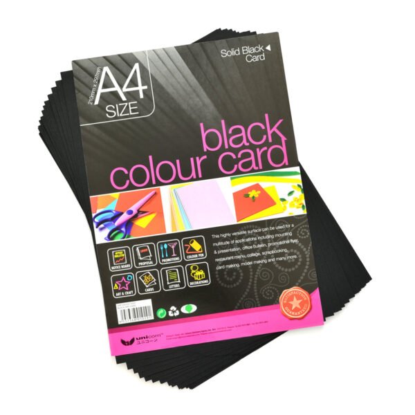 Black Acrylic Paint Card 10 Pcs