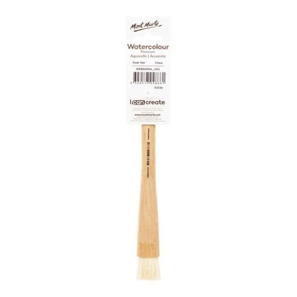 Mont Marte Goat Hair Beech Hake Brush - 23mm