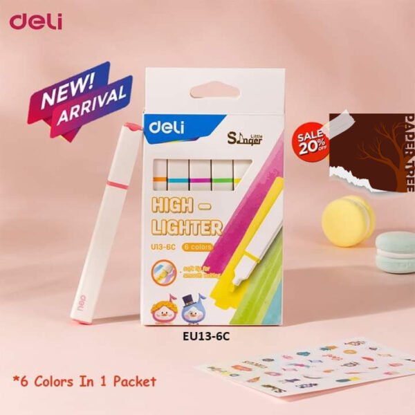 Deli EU13-6C High Lighter 6 Diffrent Colour