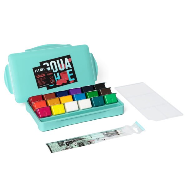 HIMI MiYa Gouache Paint Set of 18 Colors×30ml with paint Brushes