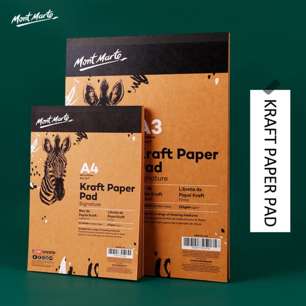 Mont Marte Kraft Paper Pad A4 50 Sheets