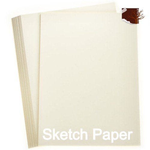 Sketch Paper Cream color Cardtige sketch paper - 50 pcs