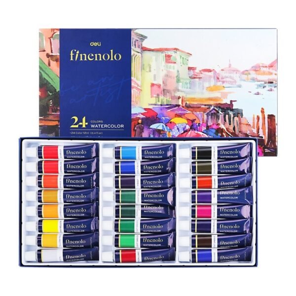 Deli C19-24 Finenolo Watercolor 12ml 24 Colors