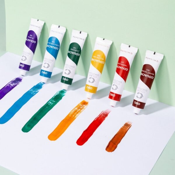 Deli EC11-12 Gouache 12ml/12 colors Tube