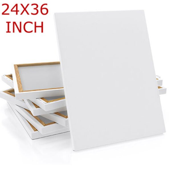 Papertree Premium Quality White Canvas 24X36 INCH - 2 pcs