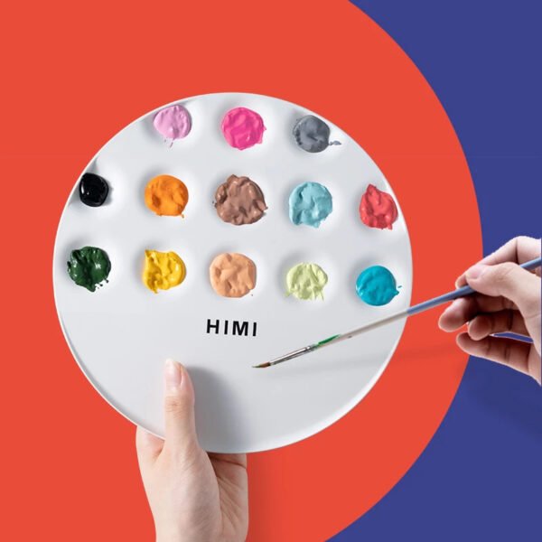 HIMI MIYA Color Mixing Paint Palette Round