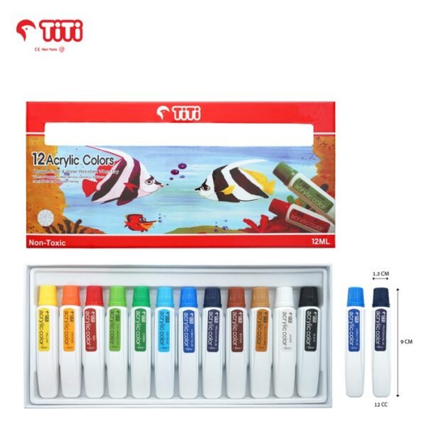 JOY TiTi Acrylic color 12ml - 12 pcs