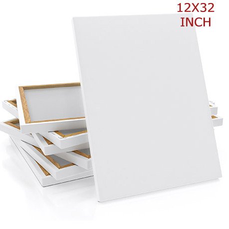 Papertree White Premium Canvas 12x32 inch