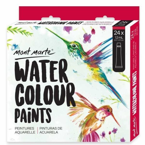 Mont Marte Watercolour Paint 12ml 24pc