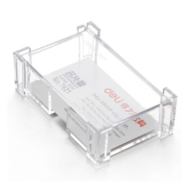 Deli	E7621 Transparent Business Card Holder