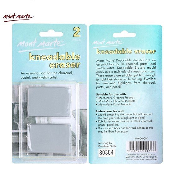 Mont Marte Kneadable Eraser - 2 Pcs