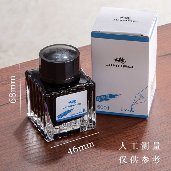 JINHAO 5001 Fountain Pen DARK BLUE Ink Bottle 50ml