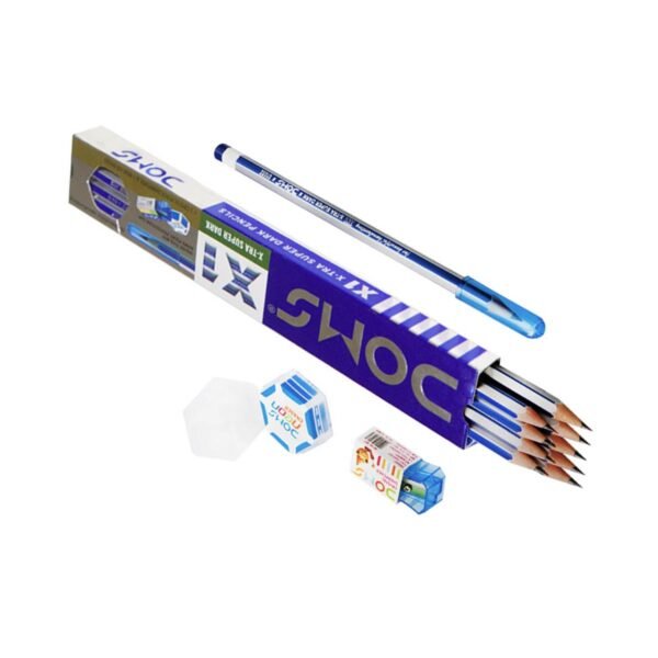 Doms X1 Super Dark Pencil Free Sharpner and Eraser