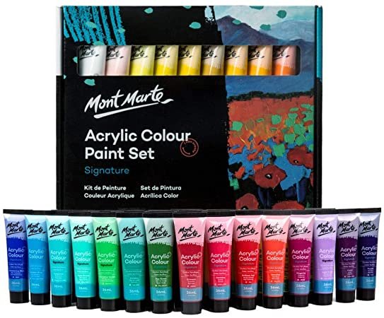 Mont Marte Signature Acrylic Paint Set  36 ML x 36 colors