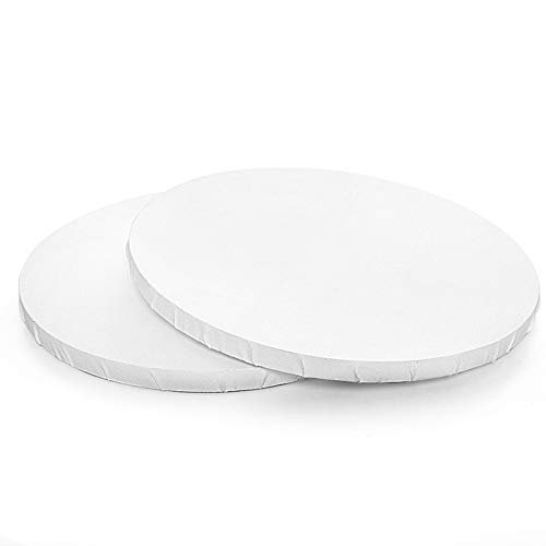 White Round Premium Canvas 8 X 8 Inch