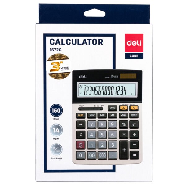 Deli E1671C Calculator 14 Digit