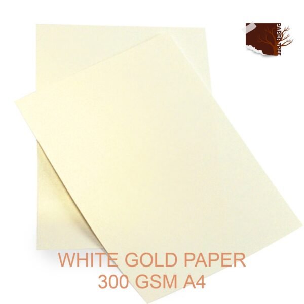 White Gold Art Card - 10 pcs