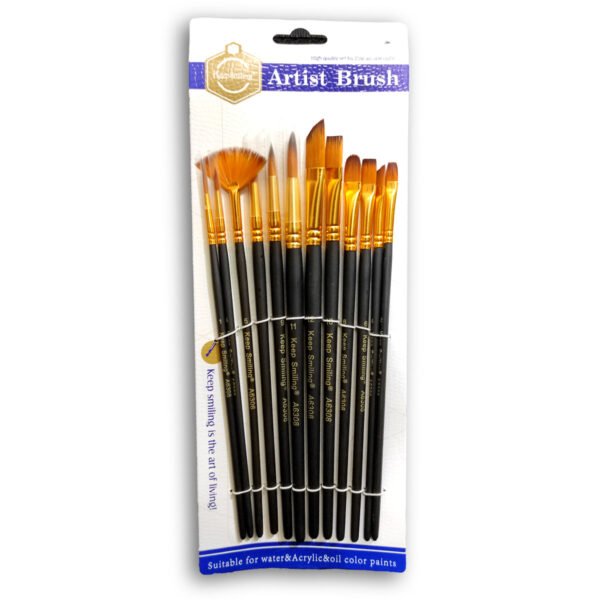 Keep Smiling Mix Artist Brush 12 Pcs Set