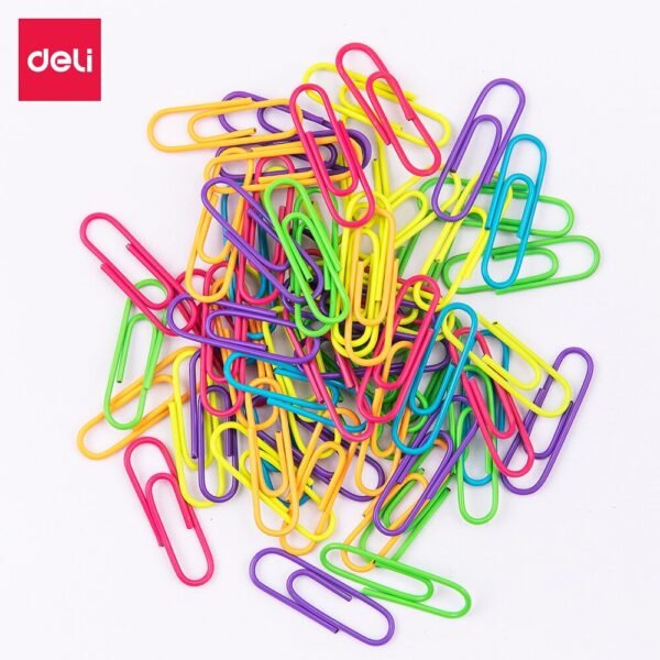 Deli E0024 Color Paper Clip 100 pcs (Assorted)