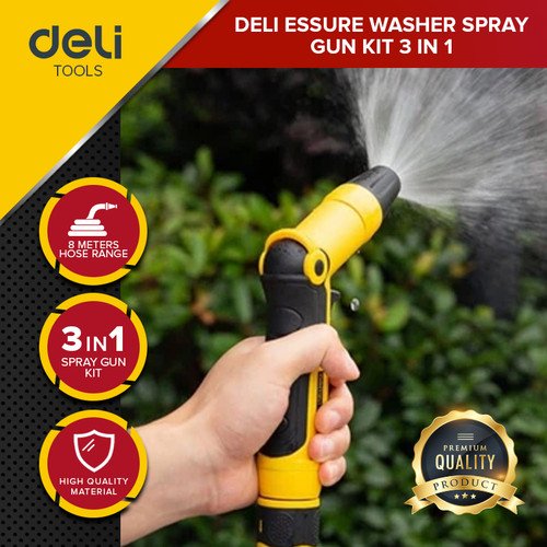 Deli Tools DL8083 Pressure Washer Spray Gun Kit