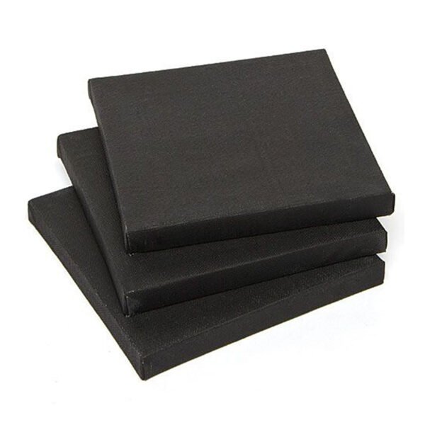 Papertree Premium Black Canvas 4x4 inch -2 pcs